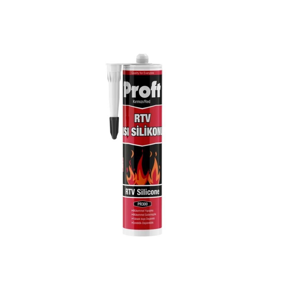 Proft Isı Silikonu Kırmızı 310 Ml (Pr300)