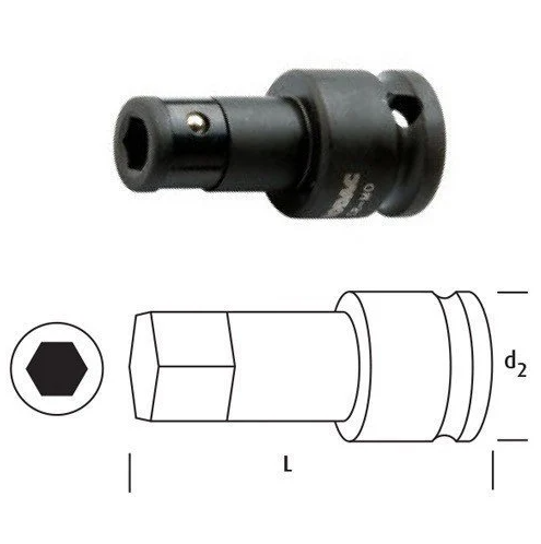Osaka Havalı Bits Lokma Adaptör 1/2'' - 1/4''