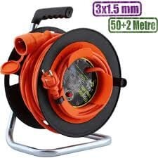 Bylion Makarali Seyyar Uzatma Kablosu 3x1.5 mm 50 Metre