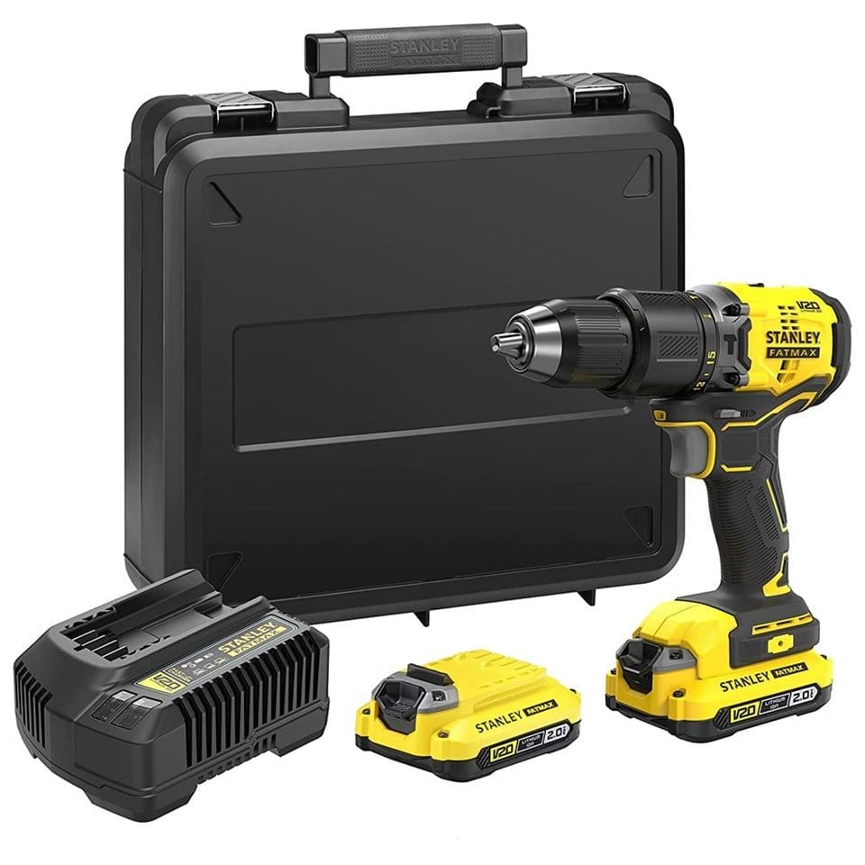Stanley SBD715D2K 18V 2.0AH V20 Li-Ion Çift Akülü Matkap
