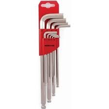 Izeltas 9Lu Uzun Yuvarlak Basli Allen Anahtar Takimi