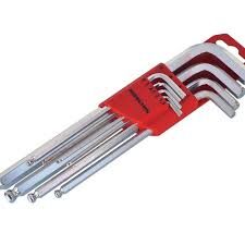 Izeltas 9Lu Uzun Yuvarlak Basli Allen Anahtar Takimi