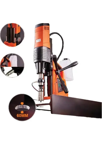 Maier MD-60X Manyetik Matkap Kılavuz Çekmeli 60 Mm