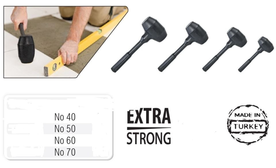 Plastik Saplı Tokmak  40-50-60 mm