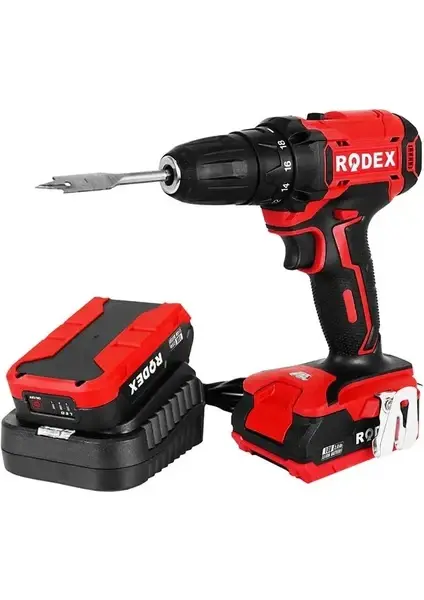 Rodex RDX3365A Çift Akülü Matkap Seti 16.8V/2.0 Amper