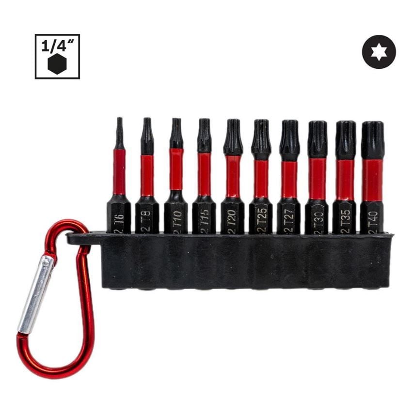 Manyetik Torx Bits Uç Seti (10 Parça)