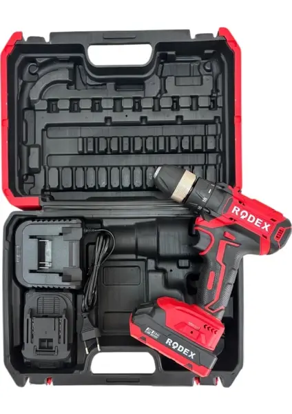 Rodex RDX3375 Çift Akülü Matkap 20V/2.0 Amper