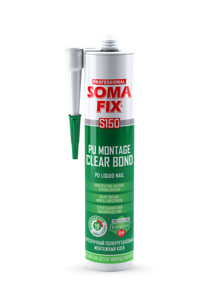 Somafix S150 310 ml Poliüretan Montaj Yapıştırıcı Sıvı Çivi