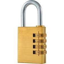 Sifreli Asma Kilit 38 mm 4 Sifreli Std