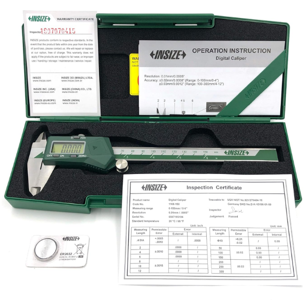 Insize Dijital Kumpas 1108-150 mm