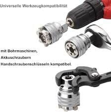 Çok İşlevli 10 mm-19 mm, Ayarlanabilir Lokma Anahtar