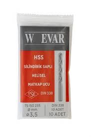 Evar 4 Mm Hss DIN 1869-1 Uzun Matkap Ucu 175mm