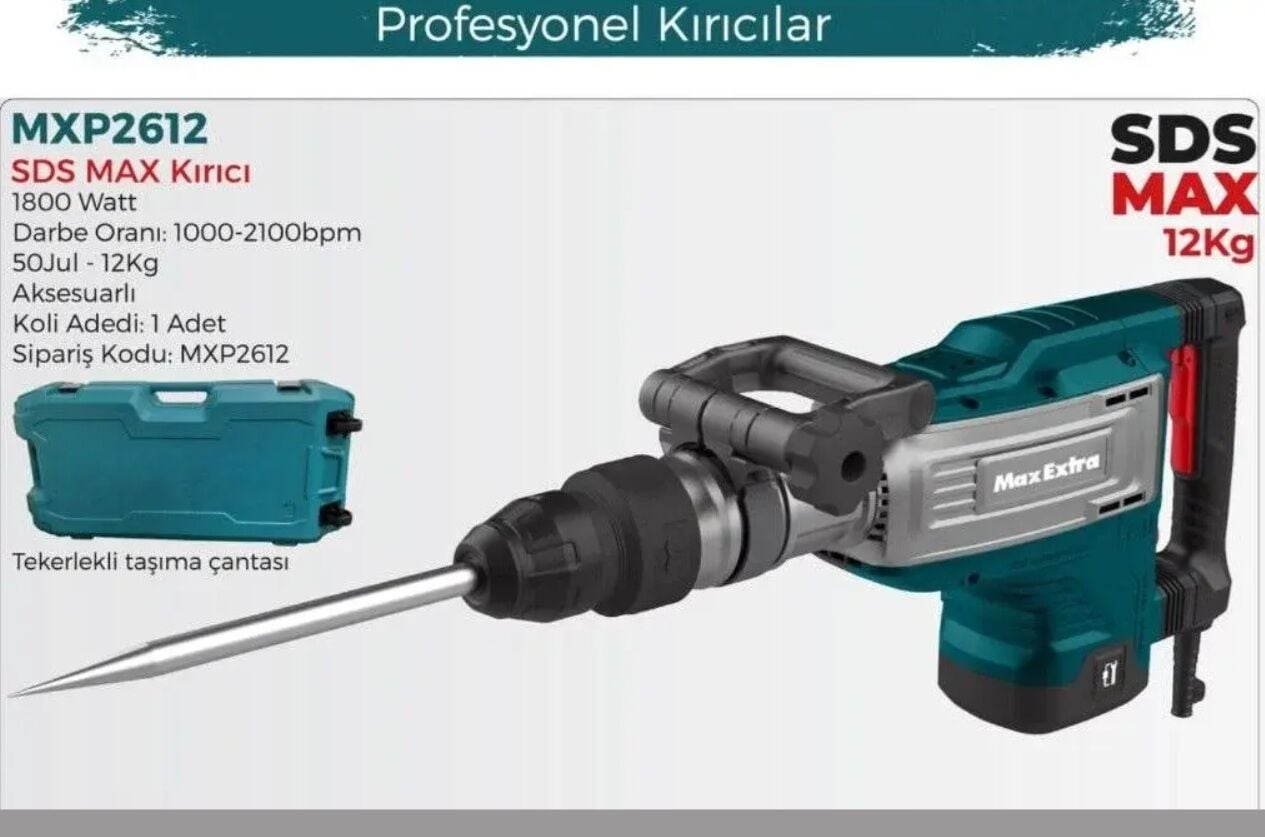 Max Extra 12 Kg Kırıcı Matkap Mxp2612 1700w