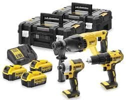 Dewalt Dck369M3T 18V XR 4.0Ah Li-Ion Kömürsüz 3 Parça Set