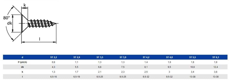 Yhb Sac Vidası 2,9 Serisi