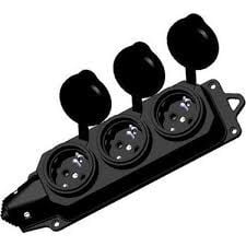 Kauçuk Üçlü Priz Monofaze