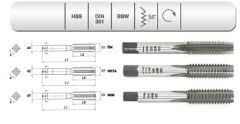 Takım Kılavuzu Whitworth Normal Vidalı 351 3lü Evar
