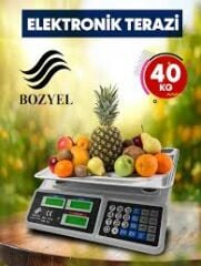 Dijital Terazi Hassas Terazi Bozyel 40 Kg Şarjlı