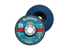 Flap zımpara 180 mm zr 60 Kum Karbosan