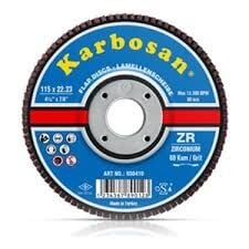 Flap zımpara 180mm 60 Kum Karbosan