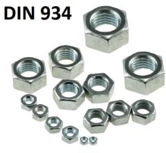 Çelik Somun Dın 934 Metrik 4 mm - 500 Adet
