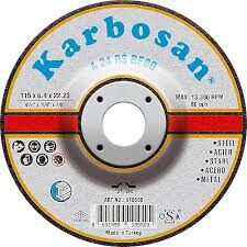 Karbosan Metal Çapakalma Taslama Diskleri 180-8 mm