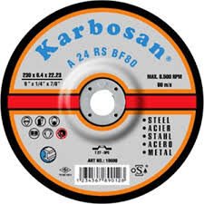 Karbosan Metal Çapakalma Taslama Diskleri 180-8 mm