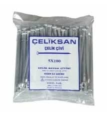 Çelik Çivi Oluklu Beyaz 5*100-(100 Adet)