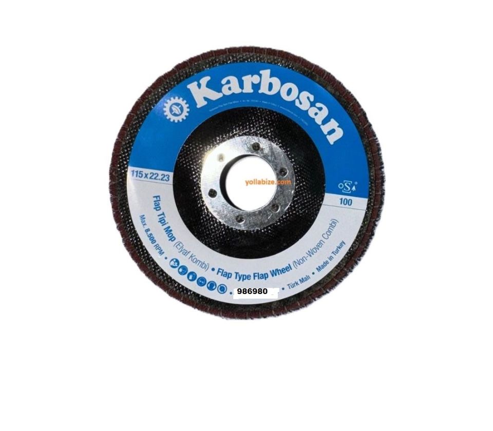 Karbosan Flap Tipi Elyaf Mop 115x22.23 mm