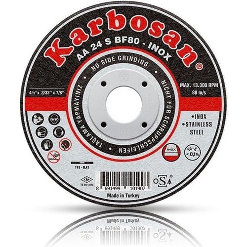 Metal Kesici Taş 125*1 inox Karbosan 100 Adet
