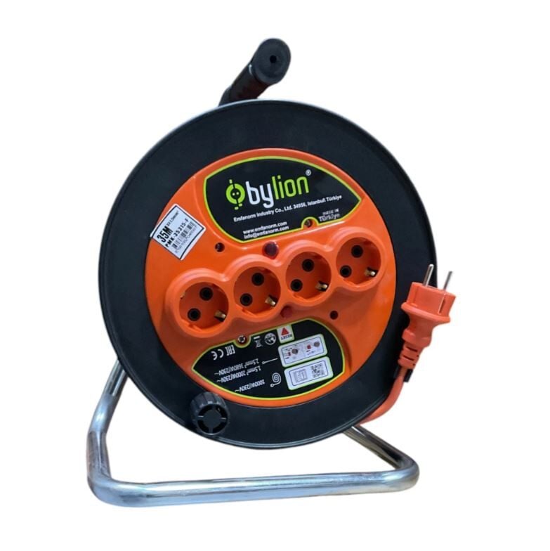 Bylion Makaralı Seyyar Uzatma Kablosu 3x1.5 mm 35 Metre