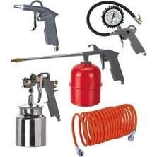 Max- Extra Kompresör Seti 5 Parça Hava Tabancali,Hortumlu