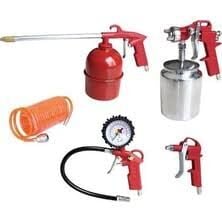 Max- Extra Kompresör Seti 5 Parça Hava Tabancali,Hortumlu