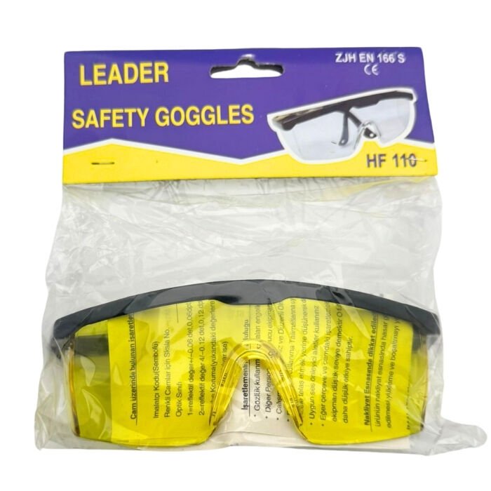 Safety Ayarlı Sarı Gözlük