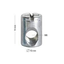 M 6 mm 10*14 Silindir Somun