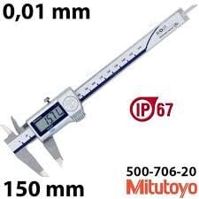 Mitutoyo 500-706-20 Su Geçirmez Dijital Kumpas IP67