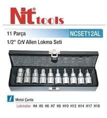 Nt Tools 11 Parça 1/2 Cr-V Allen Lokma Takimi