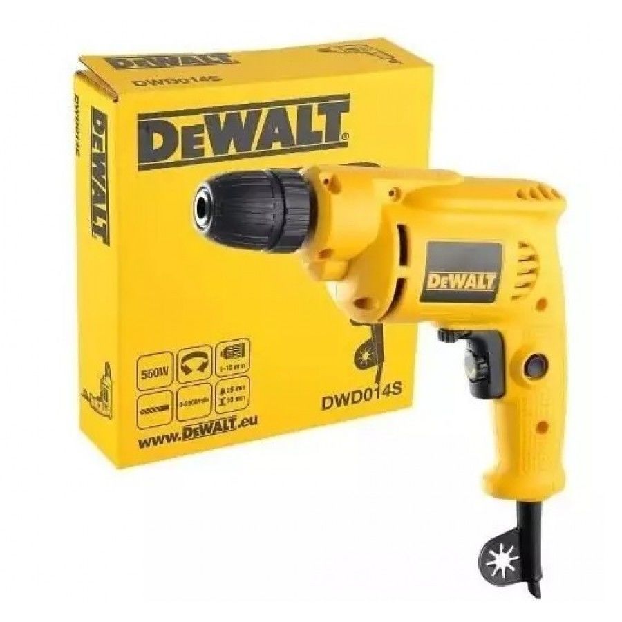 Dewalt 550W 10Mm  Darbesiz Matkap  DWD014S