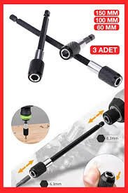 Bits Uzatma Adaptörü 6 10-15 cm 3 Lü