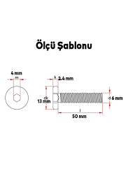 ÇEKTİRME ALYAN VİDA M8X15-120