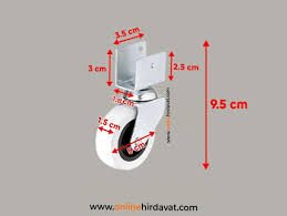 Mobilya Tekeri U Parçali 50MM