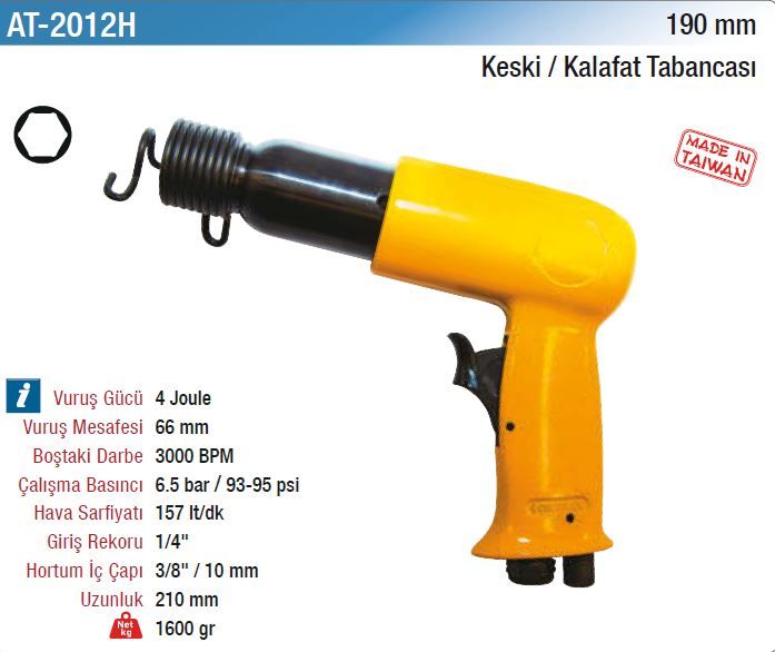 Yama AT-2012H 190 mm Keski-Kalafat Tabancası