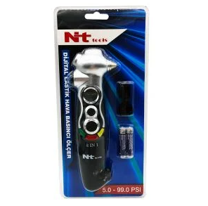 Dijital Lastik Hava Basıncı Ölçer 8 Fonksiyonlu-Nt Tools