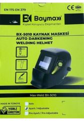 Baymax Bx-5010 Ayarlı Kaynak Maskesi Kolormatik