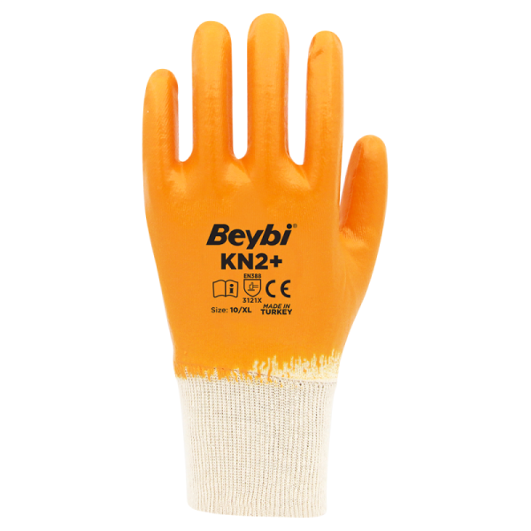 Beybi Eldiven Sari Pamuk Nitril Eldiven Kn2