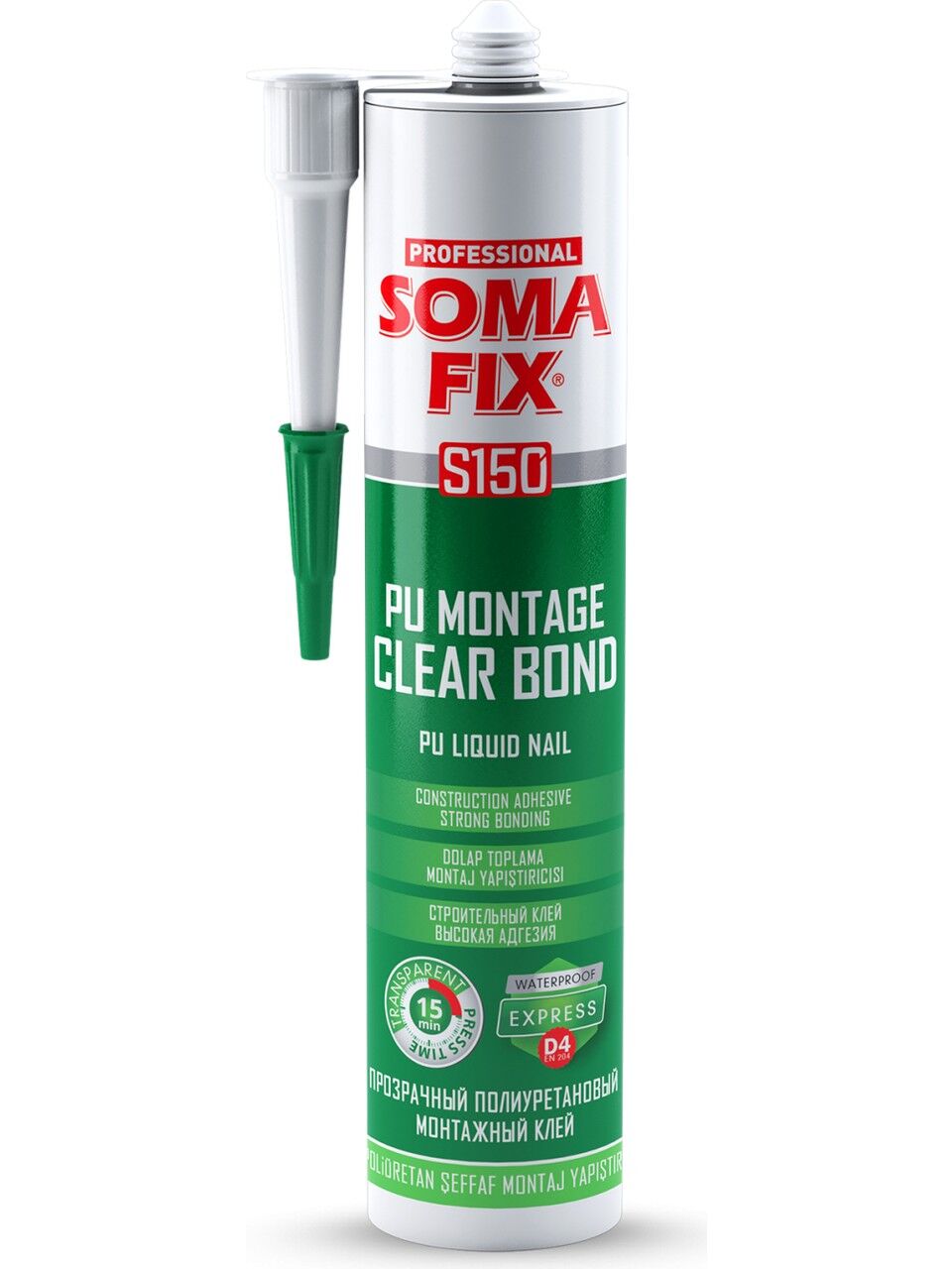 Soma fix Pu Montege Clearbond Sıvı Çivi 310 ml S150