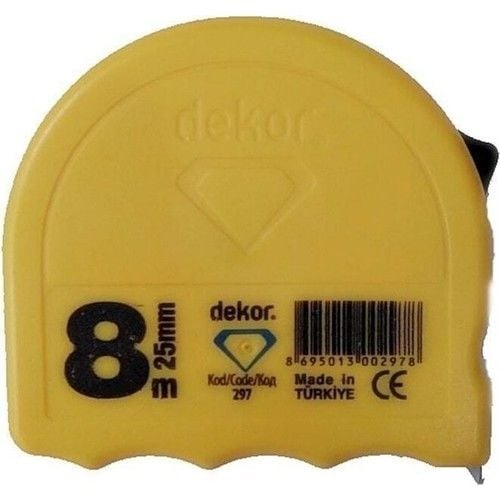Dekor 8 Metre 25mm Şerit Metre