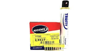 Akdeniz Çivisi 27mm +Gaz 1000 Adet