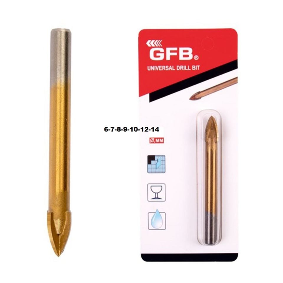 Cam Seramik Delme Üniversal Matkap Ucu