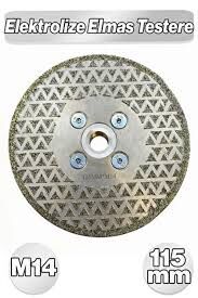 Elmas Testere Çift Yüzey Flanşlı M14*115 mm